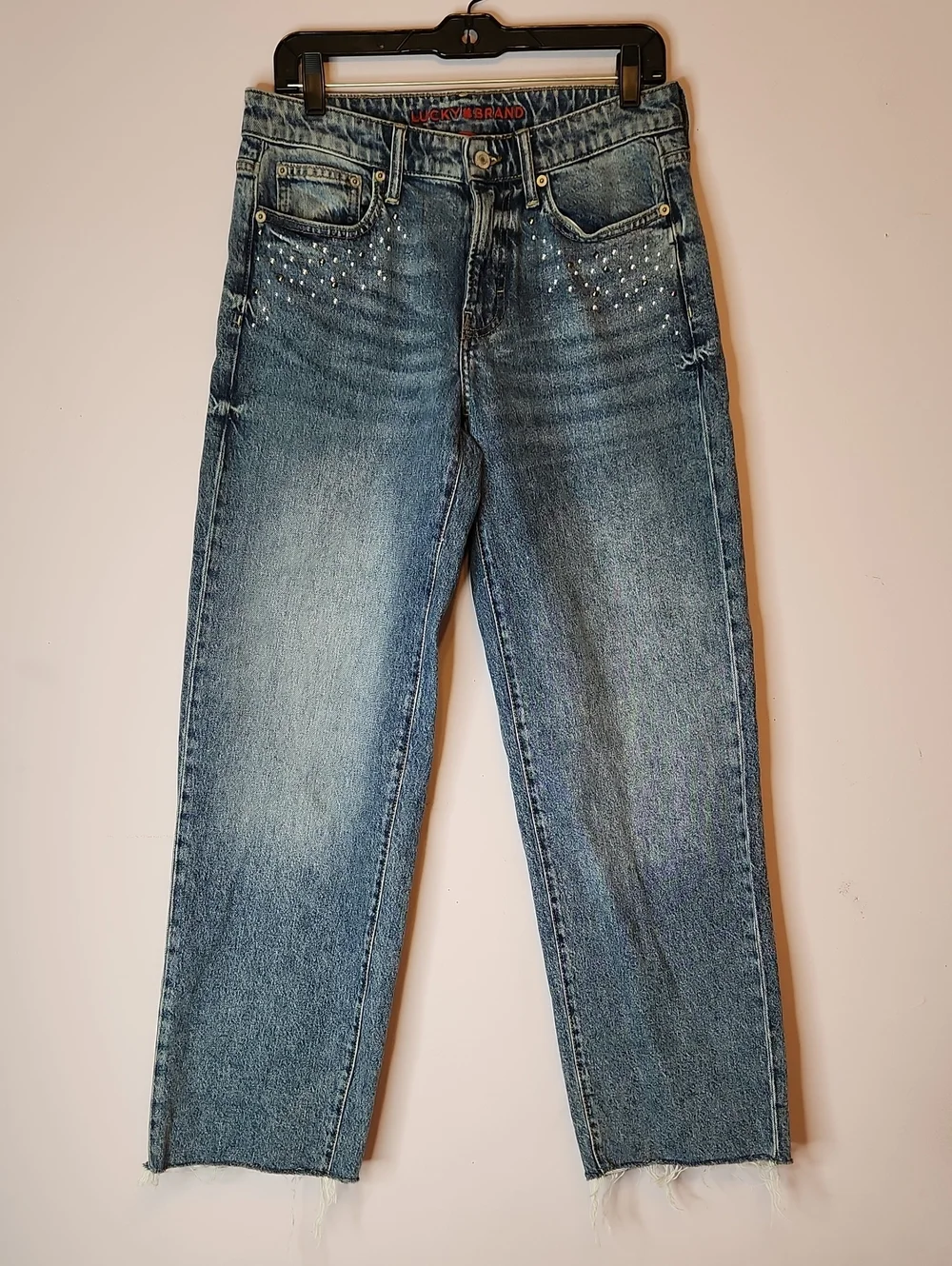 LUCKY BRAND The Baggy Jeans with Silver Studs, size 4/27